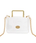 Turn-Lock Clear Handle Bag