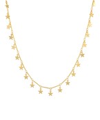 Multi Star Dangling Charm Necklace