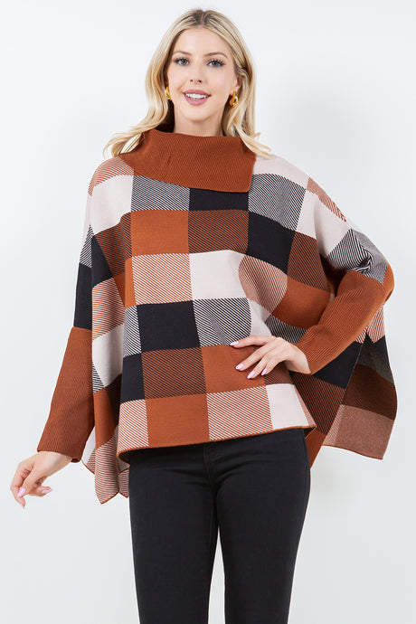 Checker Design Poncho