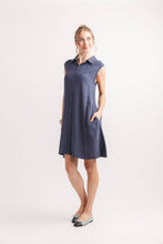 Load image into Gallery viewer, Linen Blend Collar Dress