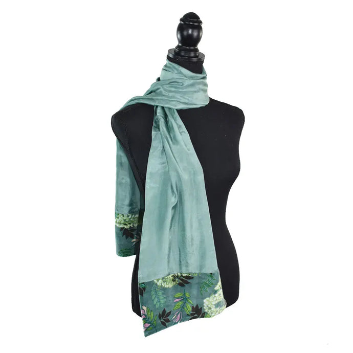 Alva Silk & Velvet Tube Scarf