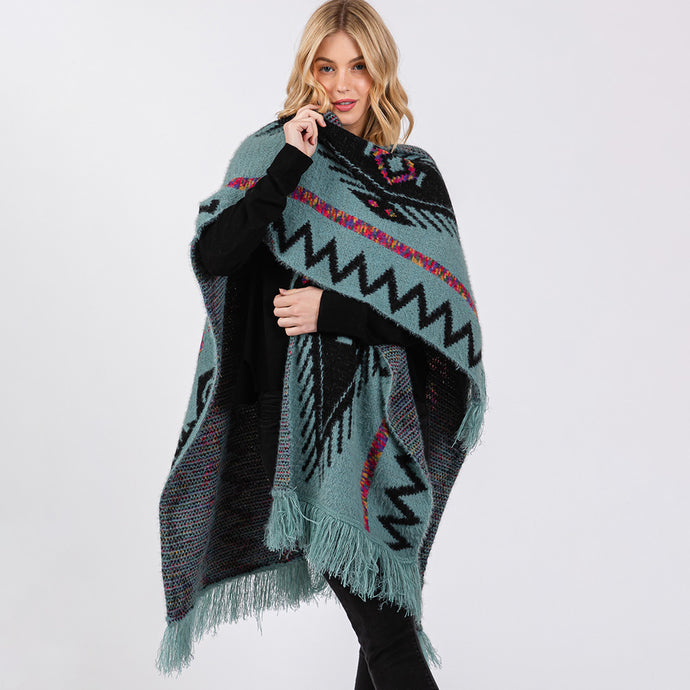 Fuzzy Aztec Cape