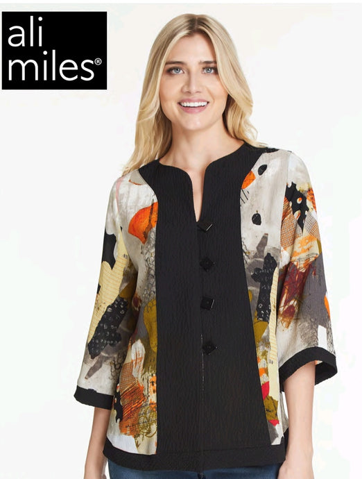 Ali Miles Button Front Jacket