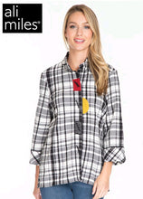Load image into Gallery viewer, Ali Miles Plaid Tunic