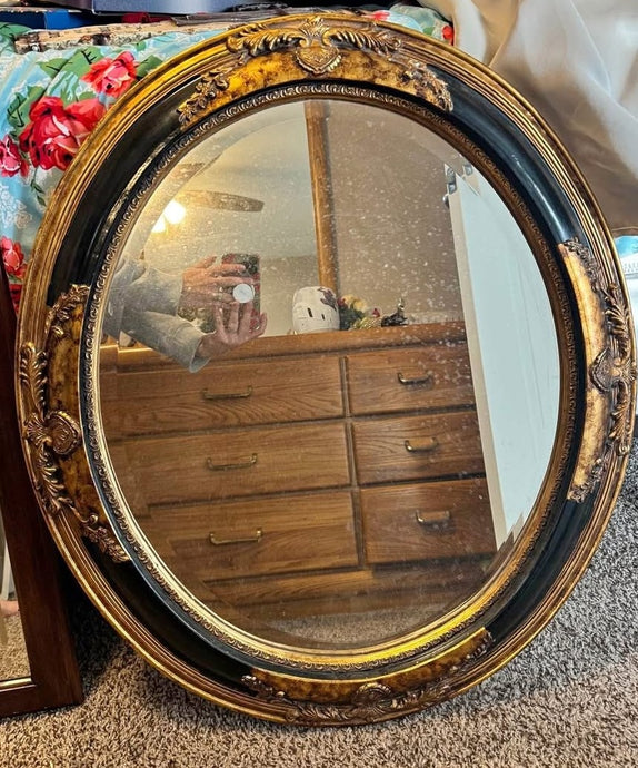 Oval Filigree Mirror