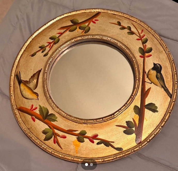 Round Bird Mirror