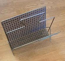 Load image into Gallery viewer, Vintage Metal Magazine Rack