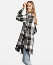 Load image into Gallery viewer, Plaid Check Patterned Boyfriend Fit Long Shacket