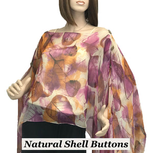 Silky Six Button Poncho/Cape