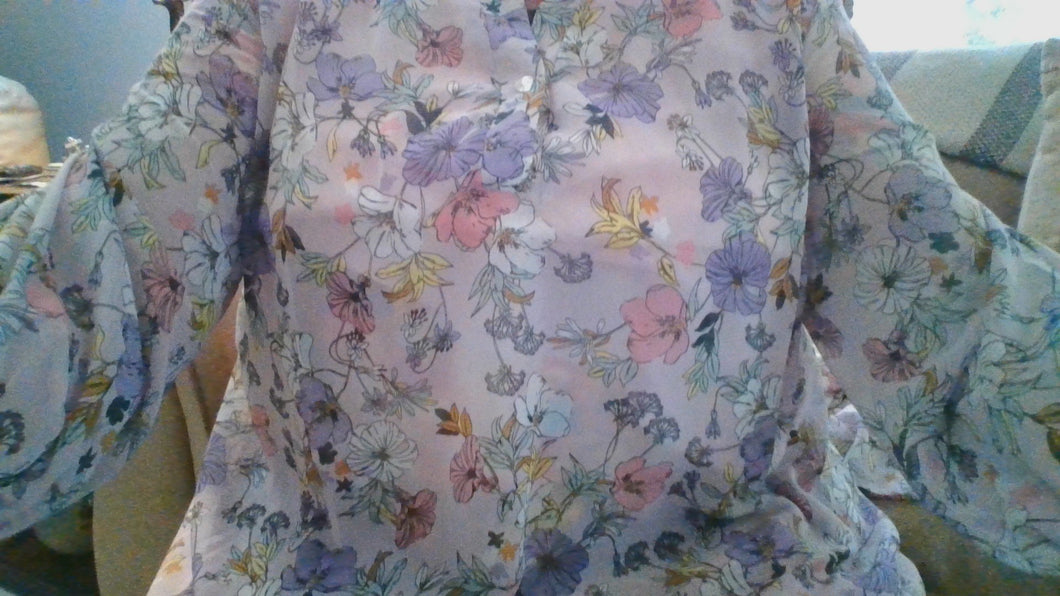 Pink Floral Blouse