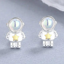 Load image into Gallery viewer, Moonstone Spaceman Star Stud