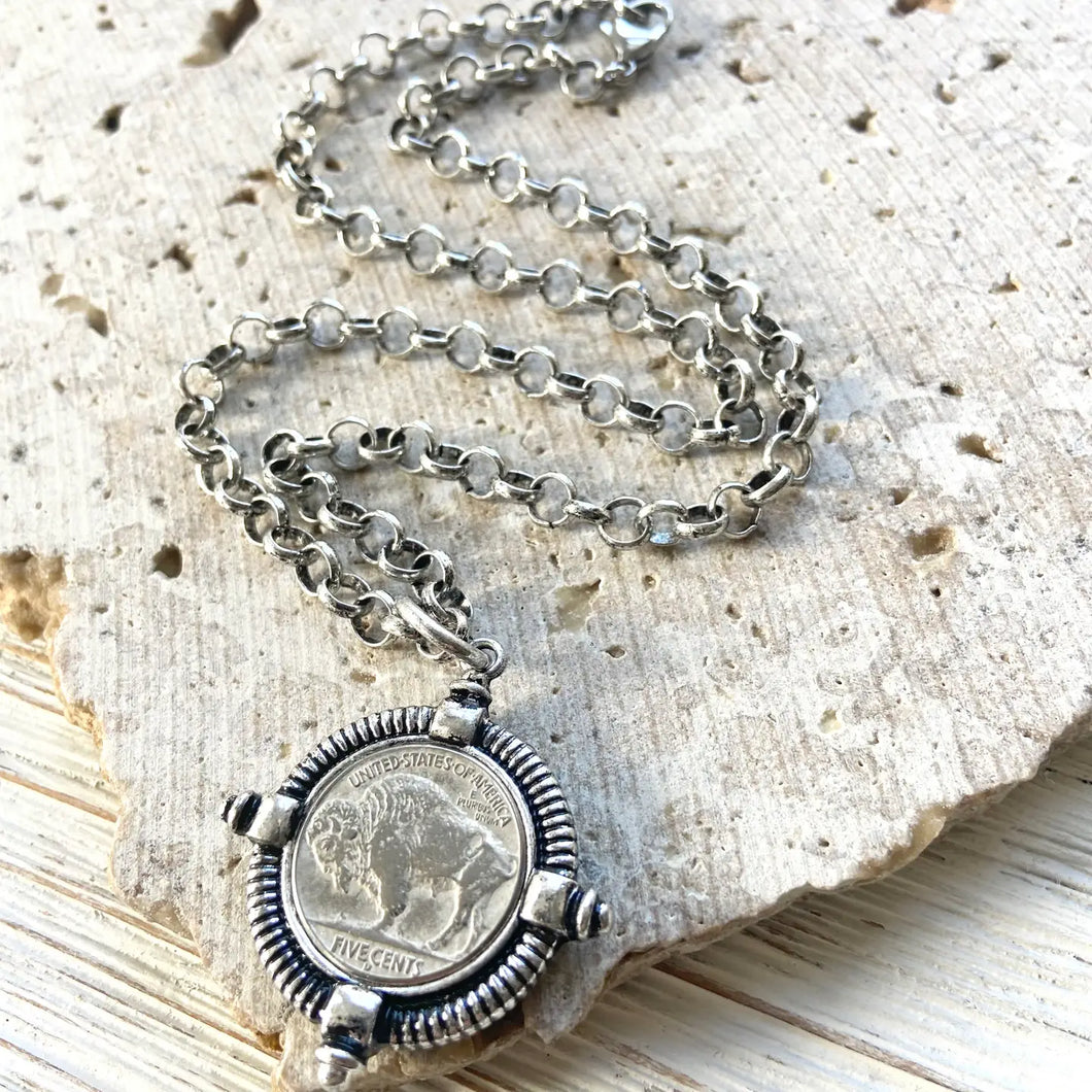 Buffalo Coin Necklace