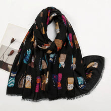 Load image into Gallery viewer, Scarvii - Cartoon Pet Pattern Fall/Winter Scarf