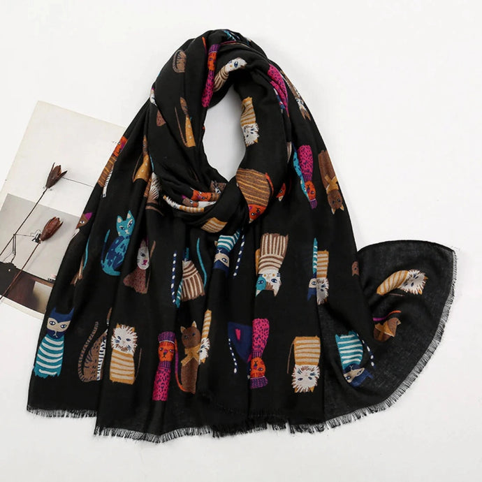 Scarvii - Cartoon Pet Pattern Fall/Winter Scarf