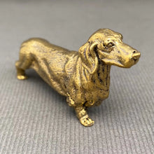 Load image into Gallery viewer, Brass Dachsund