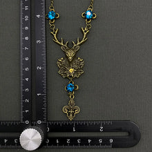 Load image into Gallery viewer, Vintage Elk Charm Necklace
