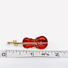 Load image into Gallery viewer, Enamel Red Violin