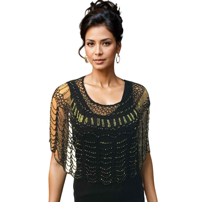 Shanghai Beaded Evening Poncho