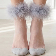 Load image into Gallery viewer, Sheer Mesh Ankle Socks