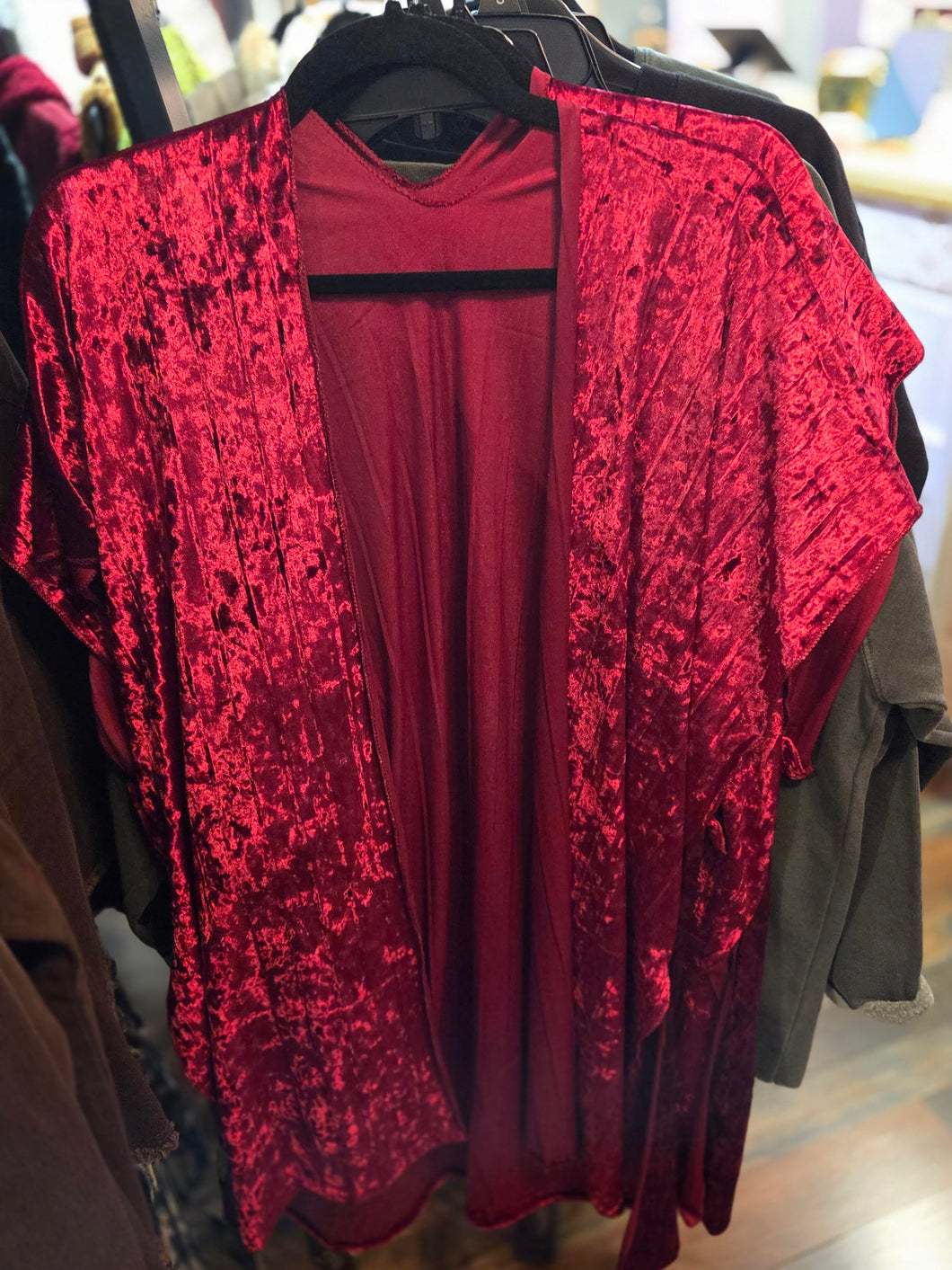 Crushed Velvet Kimono