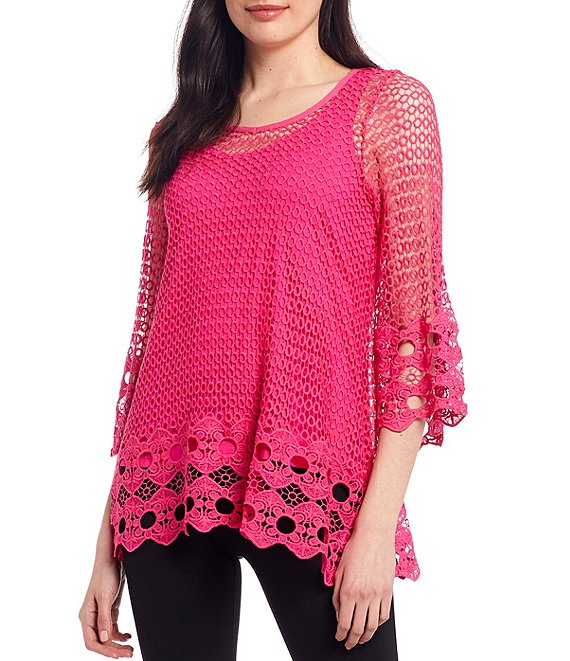 Ali Miles Crochet Lace Tunic