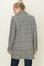 Load image into Gallery viewer, Plaid Wool Like Boyfriend Jacket