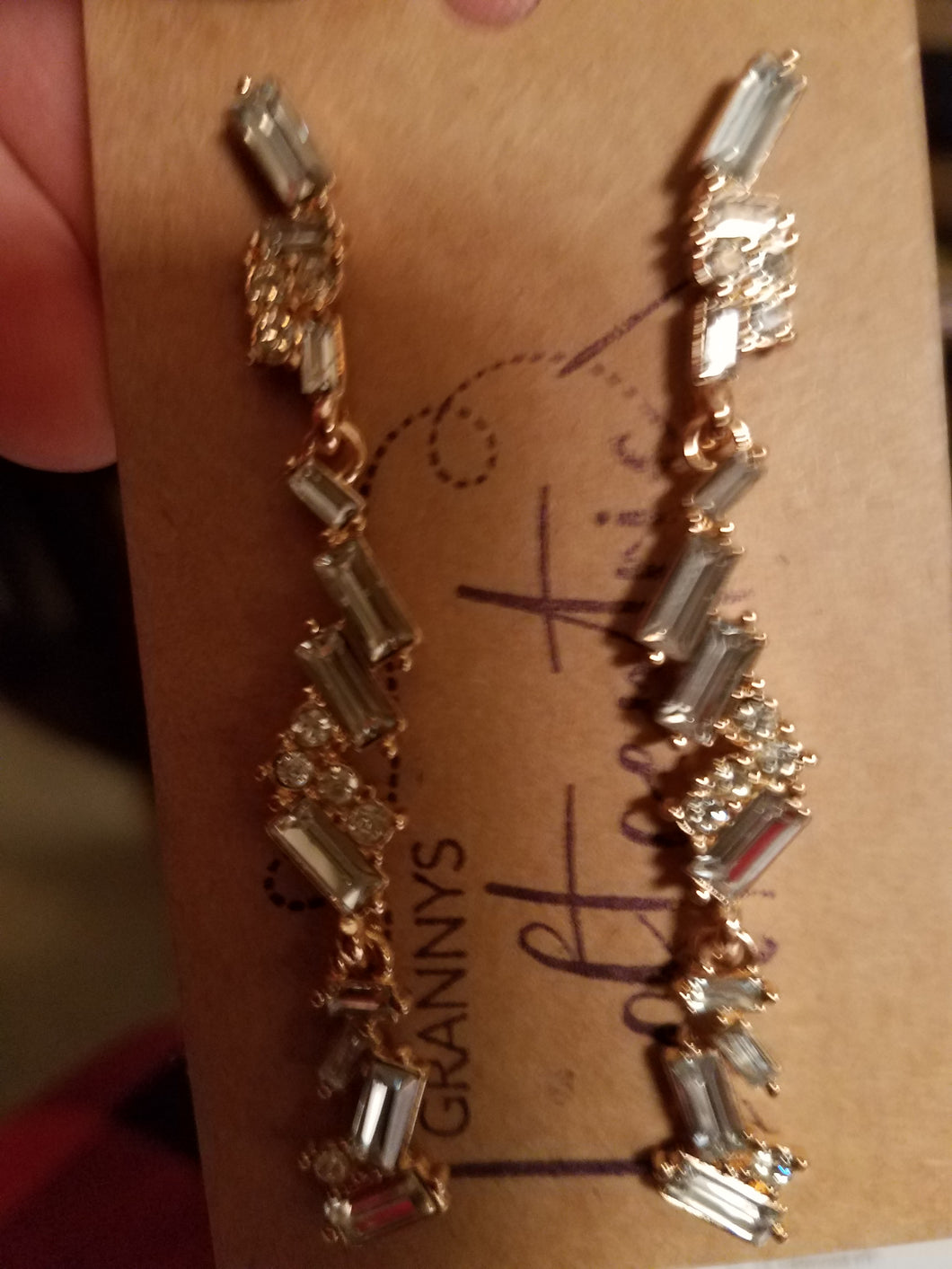 Bead Row Drop Earrings