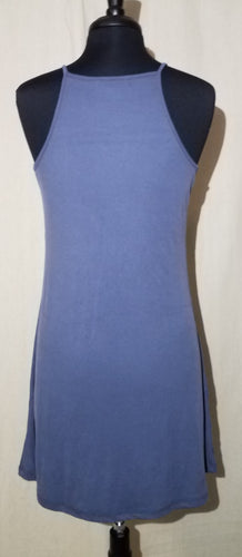 Ribbed High Neck Dress