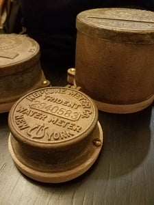 Vintage Water Meter Trinket Boxes