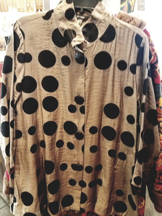 Ali Miles Black Dot Top