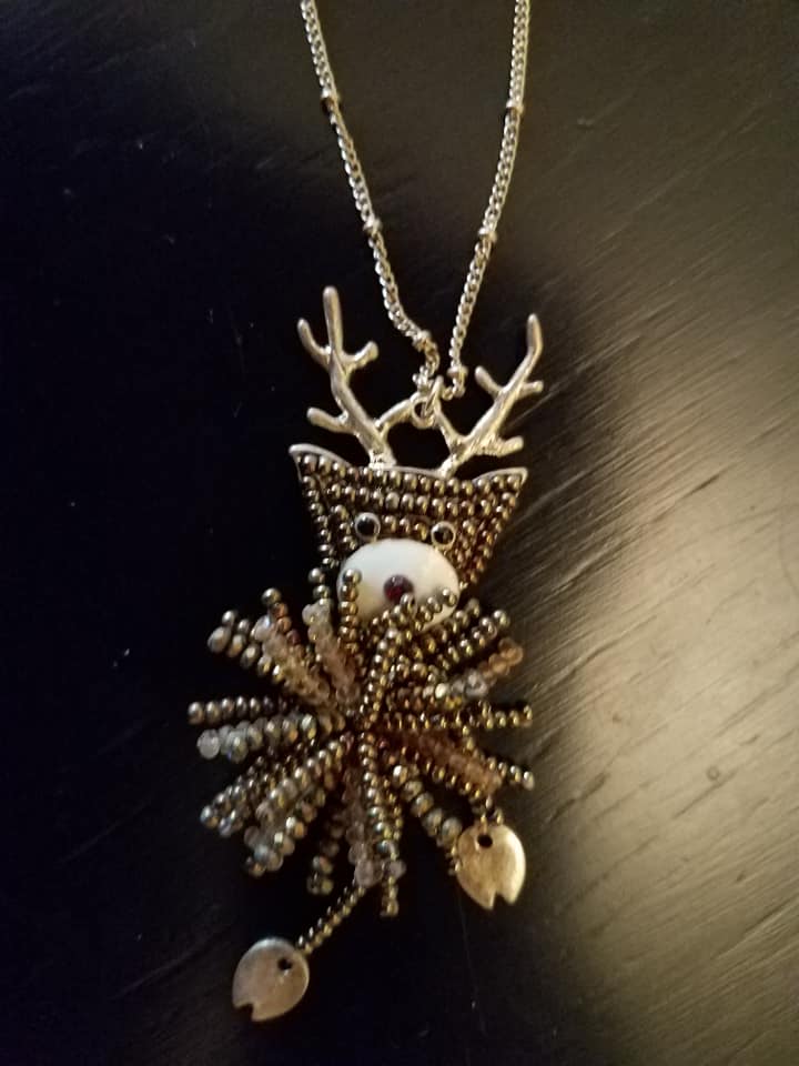 Bead Rudolph Necklace
