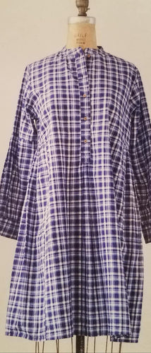 Cotton Madras Check Tunic