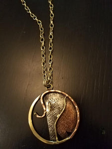 Abstract Elephant Necklace