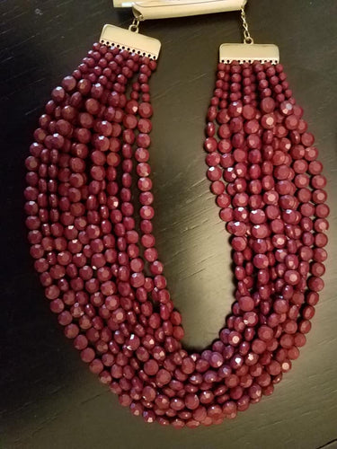 Faceted Bead Necklance