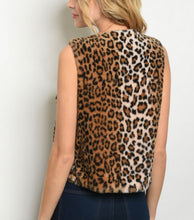 Load image into Gallery viewer, Faux Fur Leopard Vest
