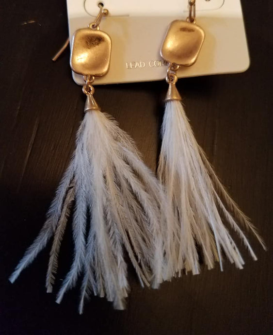 Feather Tassel Earrings