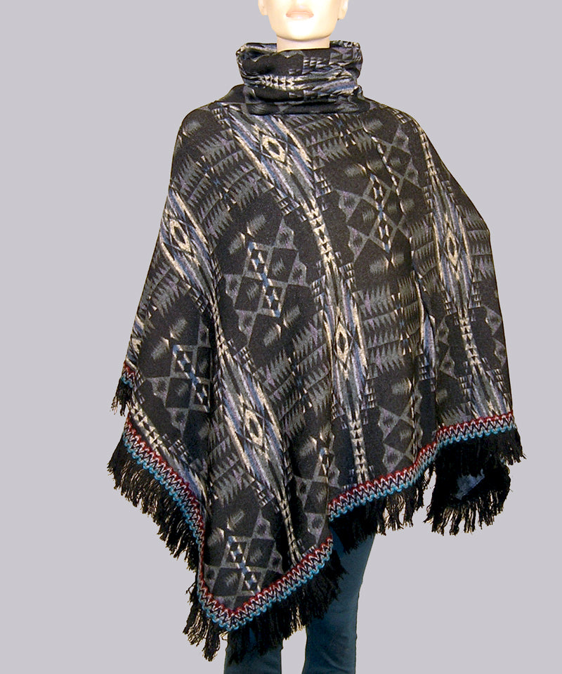Fringe Tribal Pullover with Fleece Lining