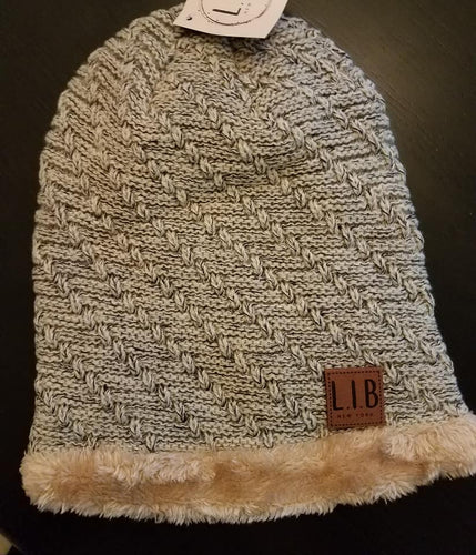 Furry Inner Layer Knit Hat