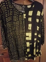 Load image into Gallery viewer, Ali Miles Citrine &amp; Black Woven Top
