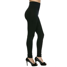Load image into Gallery viewer, High Waisted Solid Black Leggings