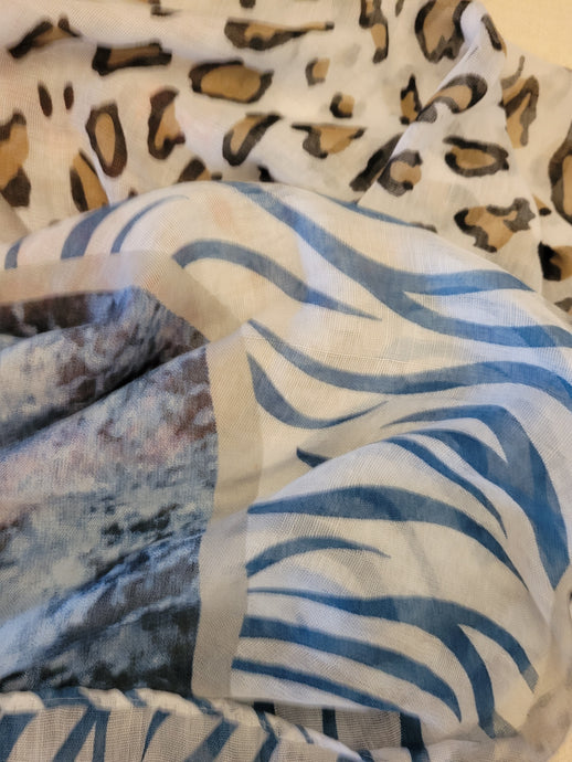 Mix Leopard Scarf.