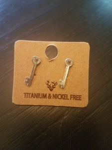 Tiny Key Studs