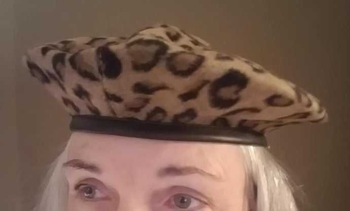 Leopard Print Beret