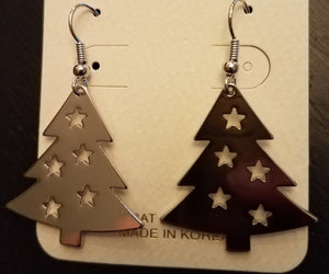 Christmas Tree Star Earrings