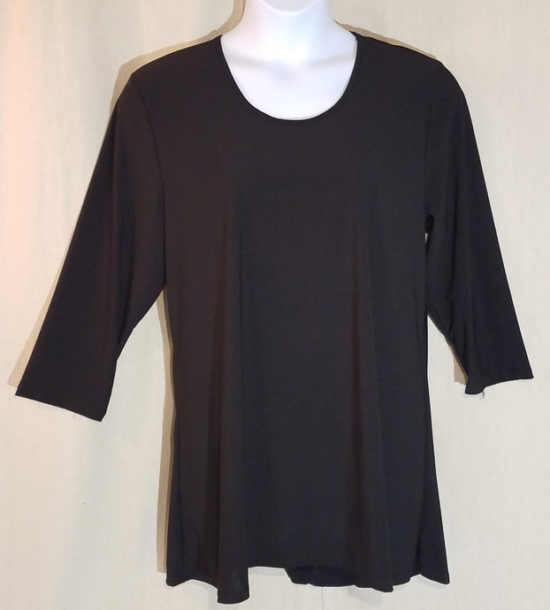 Plus Size Hi Lo Tunic top 3/4 Sleeve