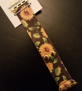 Sunflower/Yellow Black 38MM Smartwatch Band