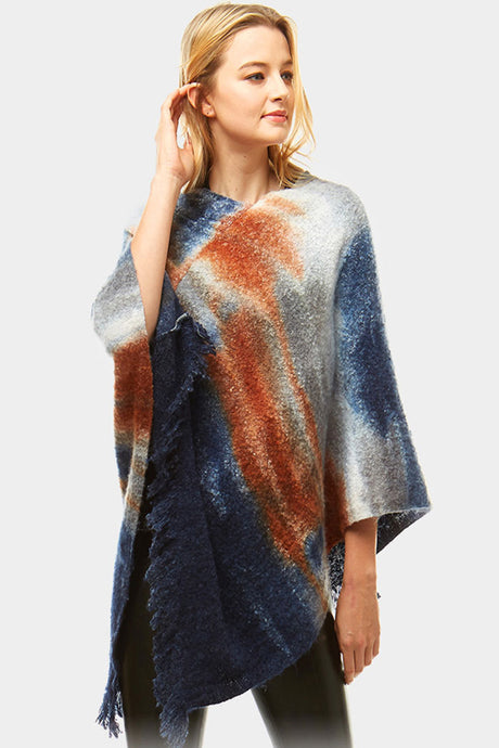 Soft Watercolor Poncho