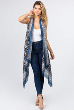 Load image into Gallery viewer, Paisley Detail Duster Vest
