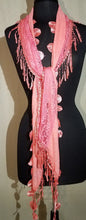 Load image into Gallery viewer, Lace Scarf in Coral