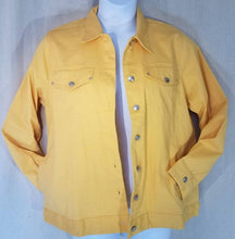 Load image into Gallery viewer, Plus  Solid Yellow Twill Jacket